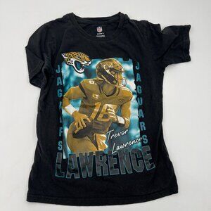 Jags Boys Trevor Lawrence Jacksonville Jaguars Black Tshirt Small NFL